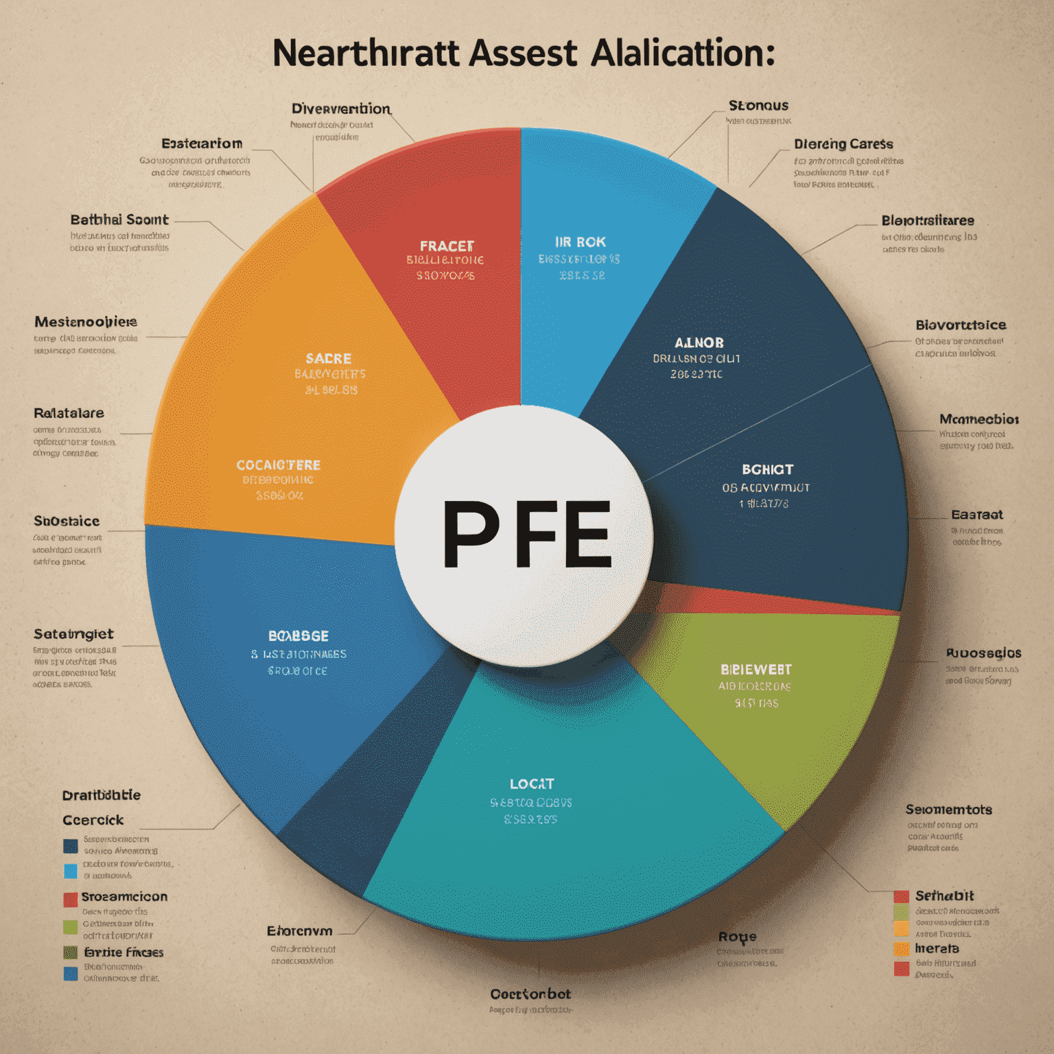 Pie chart showing diverse asset allocation including oil stocks, ETFs, and other energy-related investments